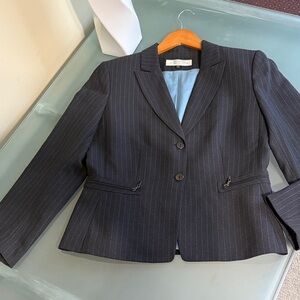 Tahari Suit Tahari Pinstripe Suit - Blazer and Skirt Size 10 Petite